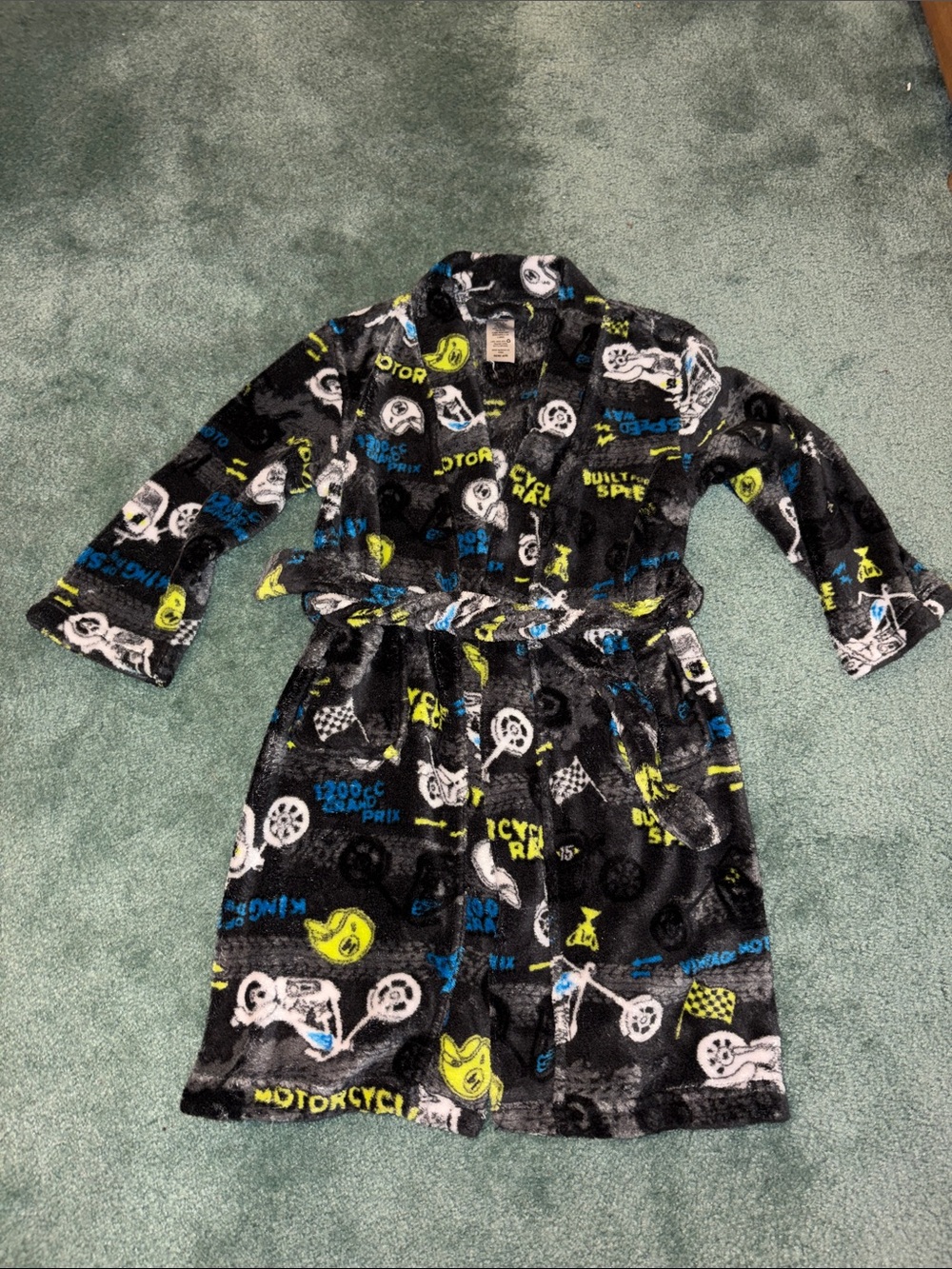 Joe Boxer Kids Plush Motorcycle Robe